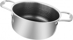 COOKCELL gryde i rustfrit stål 20 cm, 2,75 l med nonstick-belægning
