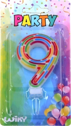 Fest kage lys nummer 9 – striber