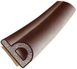 Vinduestætning EPDM P 9 × 5,5 mm brun 6 m Trelleborg