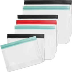 Sæt med lynlås-poser til mad 1 l / 1,2 l / 1,6 l, 7 stk.