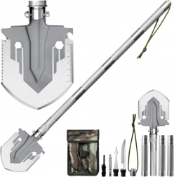 Sammenklappelig militær spade 16-i-1 med kniv og tændstål