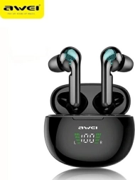 Trådløse Bluetooth 5.0 TWS-hovedtelefoner AWEI T15P sort