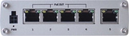 Industriel, uadministreret gigabit-switch TELTONIKA med PoE+, 5 porte (4× PoE+)