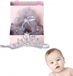 gavesæt 3-i-1 til nyfødte – lysegrå