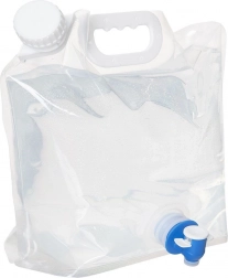 Sammenfoldelig vandbeholder med hane 4,8 l