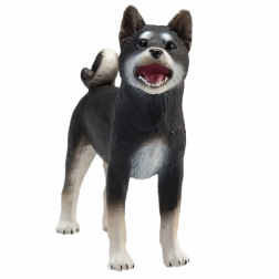 Mojo hund Shiba-Inu sort – realistisk figur
