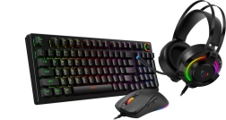 Præmie gaming-sæt 3-i-1 ECLIPSE RGB – mekanisk tastatur, mus og headset