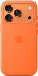 Silikoneetui med MagSafe til iPhone 17 Pro – orange