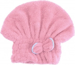 Hætte til tørring af hår lyserød