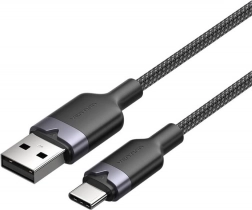 USB-kabel 2.0 USB‑A til USB‑C 3A 1 m sort Vention