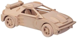 Træ 3D-puslespil sportsvogn Ferrari – stor model