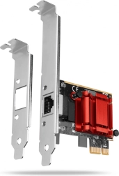 PCIe netværkskort Gigabit Ethernet med Intel I210AT-chip, RJ‑45, lav profil
