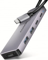 Flerports USB-C hub AXAGON HMC-5H60 5-i-1