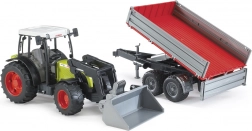 Bruder traktor CLAAS Nectis 267F med frontlæsser og tiptrailer