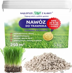 Flerkomponentgødning til græsplæne NPK 20-8-10, granulat 5 kg