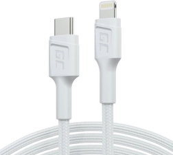 PowerStream kabel USB-C til Lightning 1 m MFi, PD, hvid