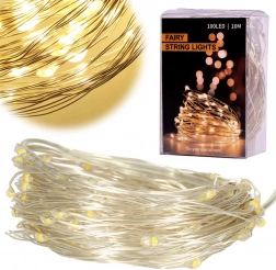 Dekorative LED-lystråde 5 m, 50 LED – Varm