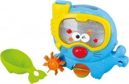 Akvarium med vandmølle til børn