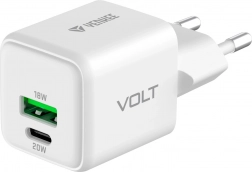 Vægoplader USB-C/A 20W/18W med hurtigopladning