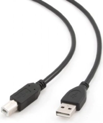 USB-kabel 2.0 AM–BM 1 m, sort