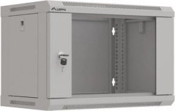 Installationsrackskab Lanberg 6U 540x350 grå med glasdør