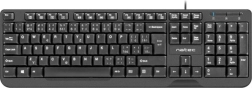 Tastatur Natec Trout Slim USB CZ/SK 1.8m sort