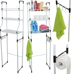 Badeværelseshylde med organizer og tre hylder