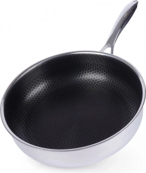 dyb stegepande i rustfrit stål COOKCELL 28 cm