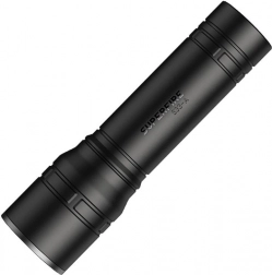 lommelygte superfire med usb-opladning og 4 tilstande, sort