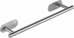 Sølvfarvet håndklædeholder 40 cm