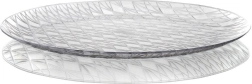 Rund serveringsbakke ACCASA 35 cm – glasimitation