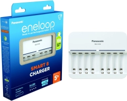 Eneloop oplader uden batterier til 8 stk.