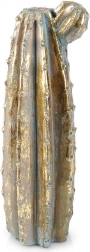 Guldvase formet som kaktus 47,5 cm