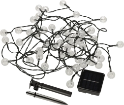 Solcelle have LED-lysrunde form 7m varm hvid