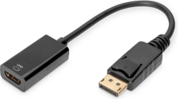 Aktiv DisplayPort-til-HDMI-adapter, 0,2 m, 4K UHD, sort