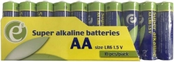 Alkaliske batterier AA LR6 1,5 V – pakke med 10 stk.