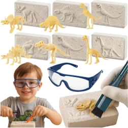 KRUZZEL dinosaurudgravning 6-i-1 – paleontologisæt