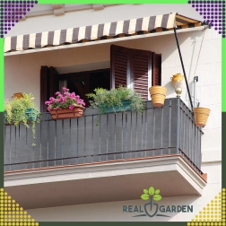 Skyggenet til hegn 1,5 × 25 m, 180 g/m², antracit, UV‑bestandig