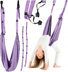 lilla hængekøje til aerial yoga og sensorisk gyngning, bæreevne 100 kg