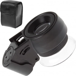 Lommelygte 45x med LED- og UV-belysning