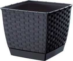Ratolla Square urtepotte, antracit, 22 cm
