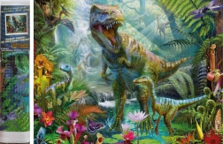Diamantmaling – dinosaurverden 30 × 40 cm