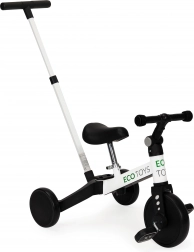Børne trehjulet cykel med styrestang 2 i 1 ECO TOYS