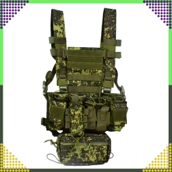 Taktisk MOLLE-vest, let, modulær og justerbar til airsoft og outdoor