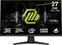 Skærm 27" MSI MAG 274F, FHD, 200 Hz, flad, sort