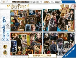 Puslespil 4x100 brikker Harry Potter
