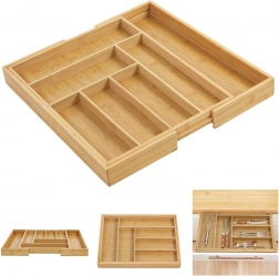 udvidelig bambusbestikindsats til skuffe greenblue