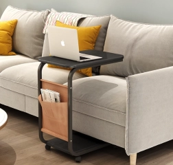 Mobil konferencel/sofabord på hjul – sort