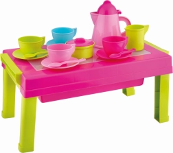 Androni kaffesæt med sammenklappeligt bord 2 i 1 – 17 dele