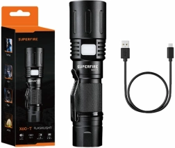 Lommelygte Superfire X60-T USB opladelig, 1500lm